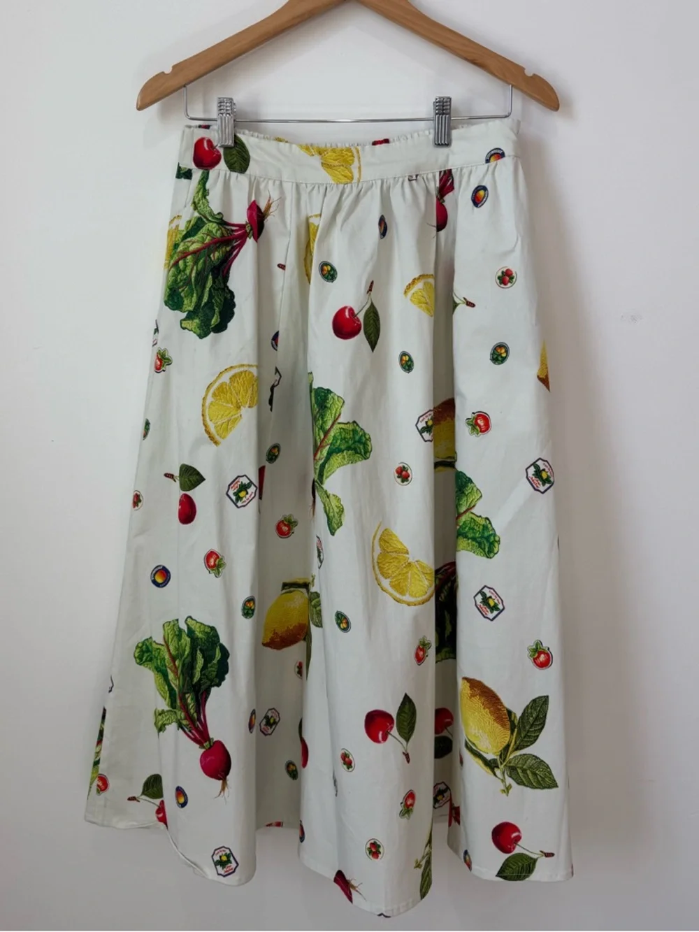 NWT The Jacie Poplin Printed Midi Skirt by Maeve - Anthropologie size Small - Picture 4 of 7